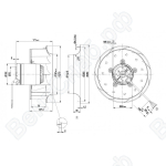 Центробежный вентилятор ebmpapst R2E270AA0105