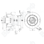 Центробежный вентилятор ebmpapst R2E280RB0101