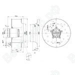 Центробежный вентилятор ebmpapst R2E310AA0109 (455/0,46 кВт) 2700 об/мин