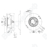 Центробежный вентилятор ebmpapst R3G220RD5303