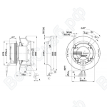 Центробежный вентилятор ebmpapst R3G250RO0671