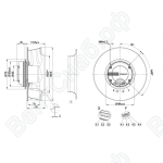 Центробежный вентилятор ebmpapst R3G310AJ3861