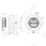 Центробежный вентилятор ebmpapst R3G310AZ8801