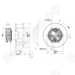 Центробежный вентилятор ebmpapst R3G355BC9205