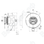 Центробежный вентилятор ebmpapst R3G355RJ7501