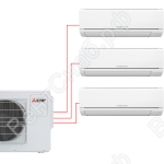 Мульти сплит-система 2*MSZ-HJ25VA ER1 + MSZ-HJ35VA ER1 + MXZ-3HJ50VA ER1