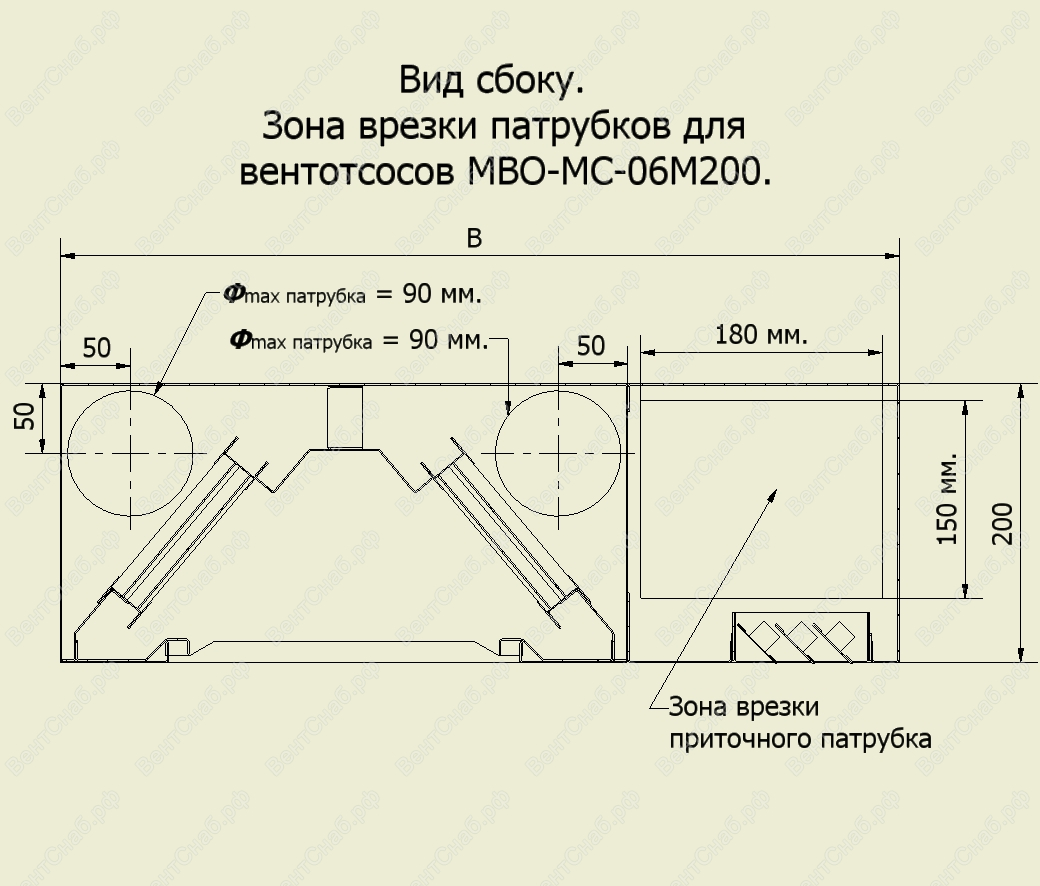 Врезка в вентиляционный короб