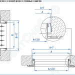Монтаж решетки в стеной проем с помощью защепок вентиляционной решетки ВР-Г