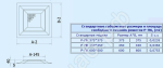 Габаритные размеры решетки Р-ПК