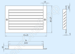 Габаритные размеры решетки Р-ПР
