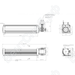 Тангенциальный вентилятор ebmpapst QL3/2000A2-2112LH-447cn