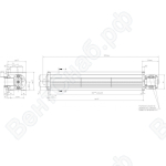 Тангенциальный вентилятор ebmpapst QL4/3000A26-2112LH-445 ck