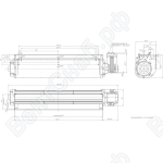 Тангенциальный вентилятор ebmpapst QLK45/3000A58-2513L-228aaz