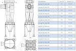 Габаритные и присоединительные размеры. Циклоны У21-ББЦ