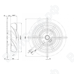 Осевой вентилятор ebmpapst S2D170BA0406