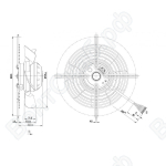 Осевой вентилятор ebmpapst S2D200BA0202