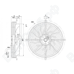 Осевой вентилятор ebmpapst S2D250AI0201