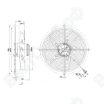 Осевой вентилятор ebmpapst S2D300BP0230