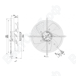 Осевой вентилятор ebmpapst S2D300BP0237