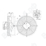 Осевой вентилятор ebmpapst S2E250AL0611