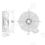 Осевой вентилятор ebmpapst S3G350AN0132