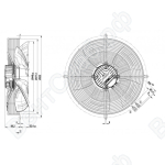 Осевой вентилятор ebmpapst S3G450LL03H1