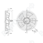 Осевой вентилятор ebmpapst S4D300AS3430