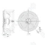 Осевой вентилятор ebmpapst S4D315BP3041