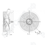 Осевой вентилятор ebmpapst S4D350AN0830