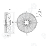 Осевой вентилятор ebmpapst S4D450AN1402