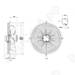 Осевой вентилятор ebmpapst S4D450BO1402