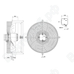 Осевой вентилятор ebmpapst S4D450GA1402