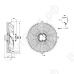 Осевой вентилятор ebmpapst S4D500AM0301