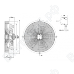 Осевой вентилятор ebmpapst S4D560AM0301