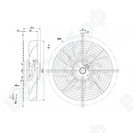 Осевой вентилятор ebmpapst S4E250BI0201