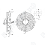 Осевой вентилятор ebmpapst S4E300AS7257