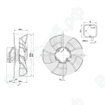 Осевой вентилятор ebmpapst S4E300BT1634