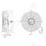 Осевой вентилятор ebmpapst S4E315AS2030