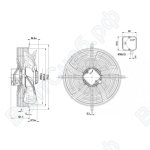 Осевой вентилятор ebmpapst S4E350AN0243