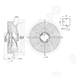 Осевой вентилятор ebmpapst S4E350AN0250