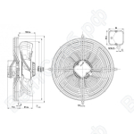 Осевой вентилятор ebmpapst S4E350BN0237