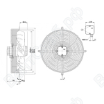 Осевой вентилятор ebmpapst S4E450AV0124 (485/0,49 кВт) 1320 об/мин