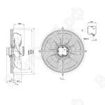 Осевой вентилятор ebmpapst S4E450BO0902