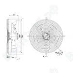 Осевой вентилятор ebmpapst S4E450BP0101