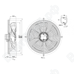 Осевой вентилятор ebmpapst S4E500BJ0102