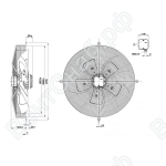Осевой вентилятор ebmpapst S6E630AE0101