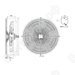 Осевой вентилятор ebmpapst S6E710BR0302