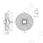 Осевой вентилятор ebmpapst S8D500AJ0901