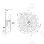 Осевой вентилятор ebmpapst W2D250CI0201