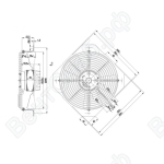 Осевой вентилятор ebmpapst W2D250GA0409